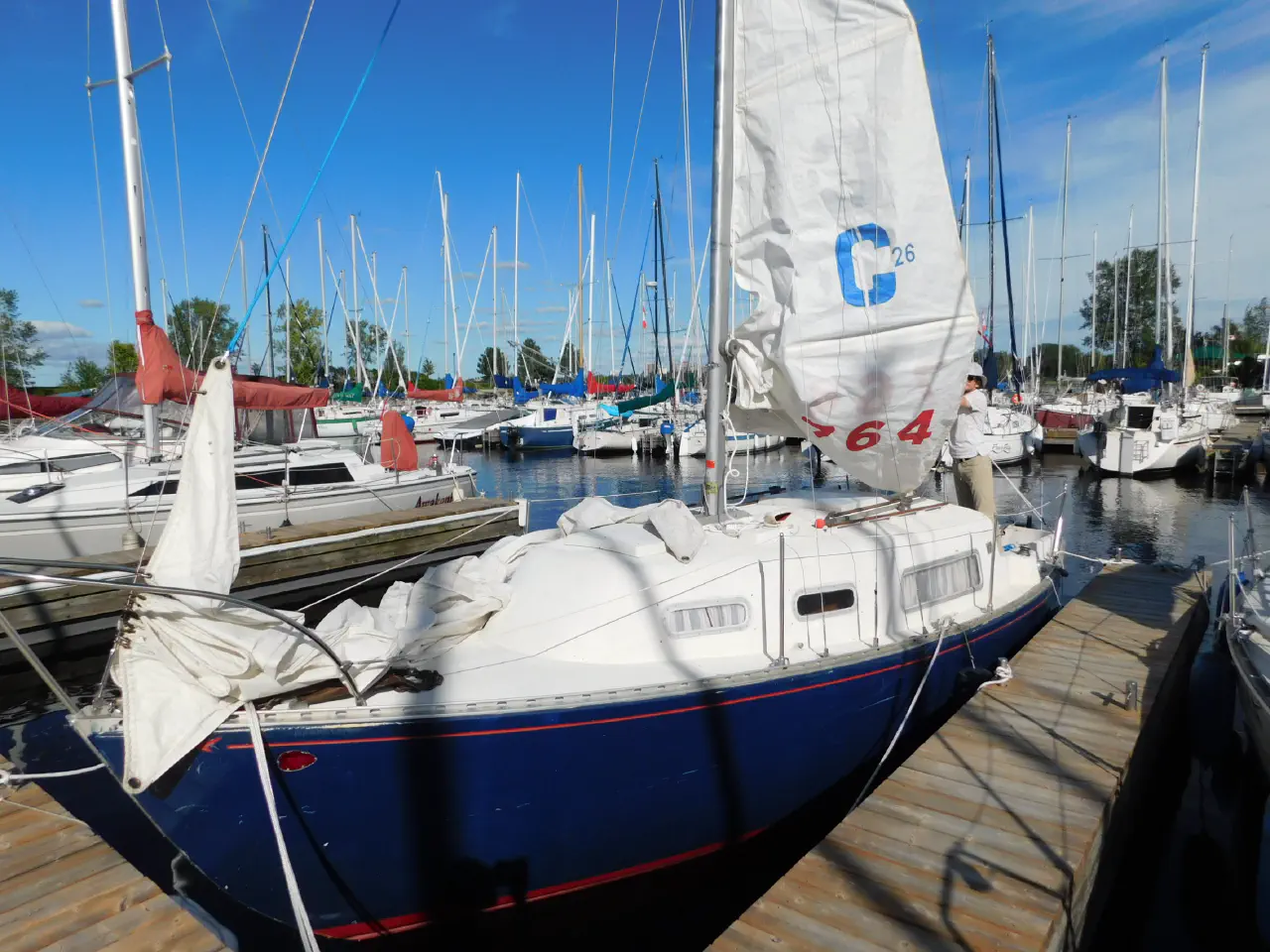 My Grampian 26 Slowpoke at the dock